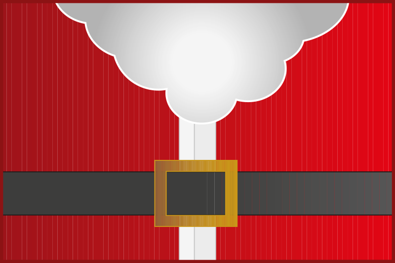 Alfombra vinílica roja para ropa de santa claus - TenVinilo