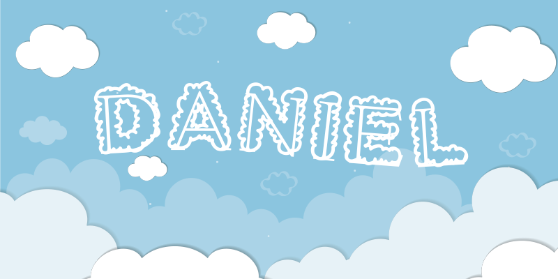 Alfombra vinilica bebés cielo con nombre - TenVinilo