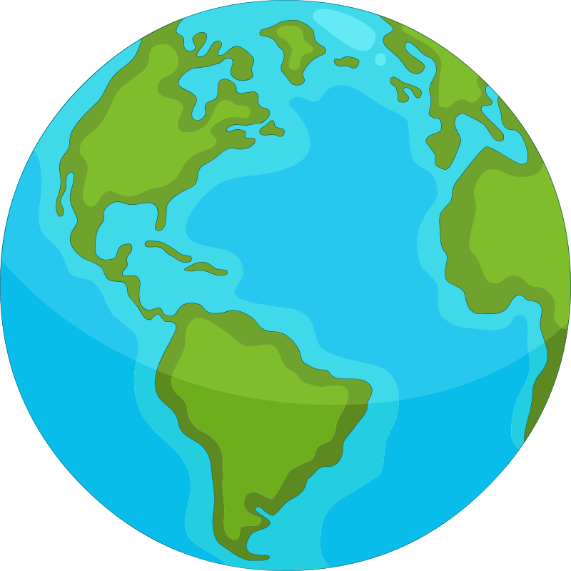 Alfombra vinílica ilustración mapa del mundo - TenVinilo