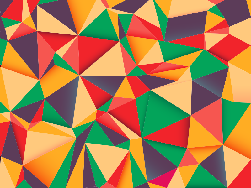 Alfombra vinílica moderna triangulos coloridos - TenVinilo