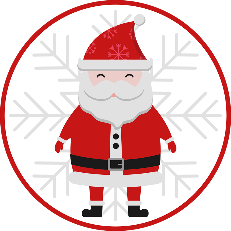 Alfombra vinílica navidad Santa claus y hohoho - TenVinilo