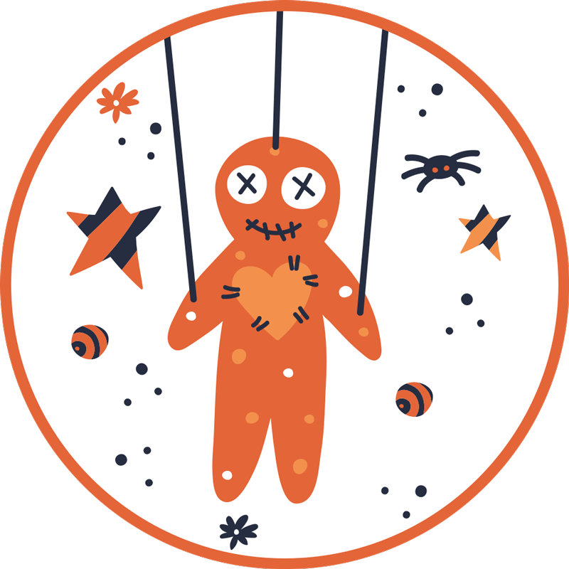 Alfombra vinílica Halloween pan de jengibre de halloween - TenVinilo