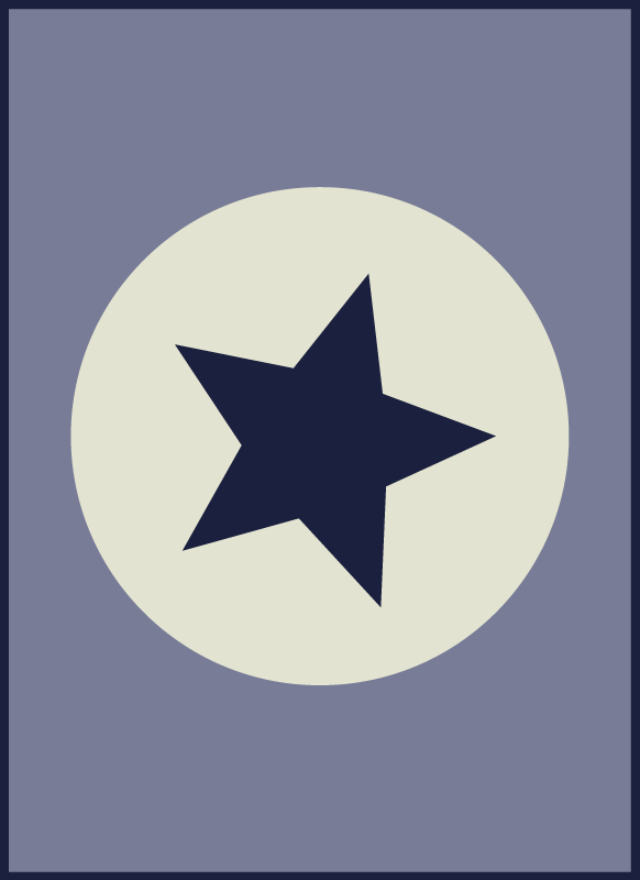 Alfombra vinílica de estrellas centro de mesa estrella - TenVinilo