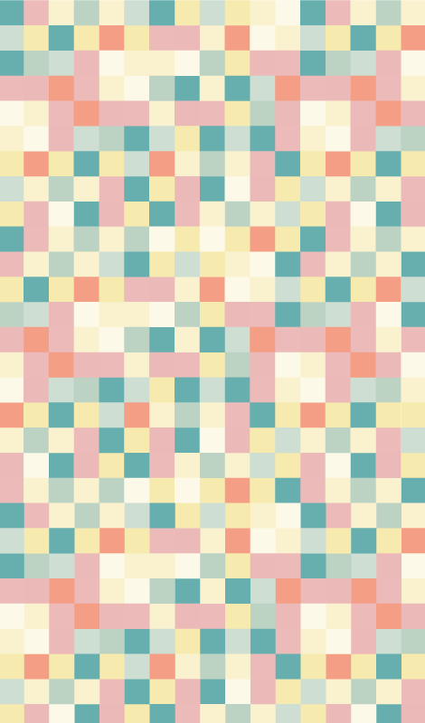 Alfombras vinílicas juvenils cuadrados colores - TenVinilo