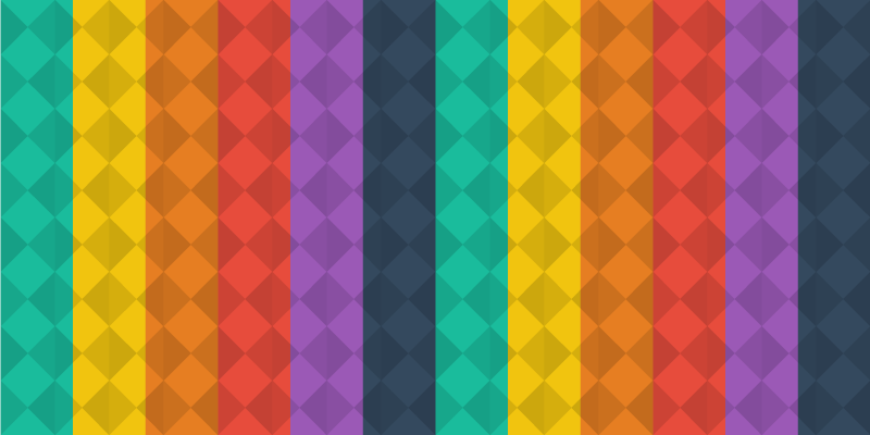 Alfombra vinílica geométrica espectro geométrico colorido - TenVinilo