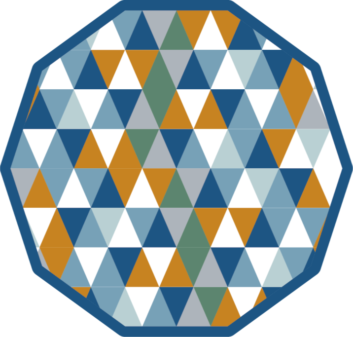 Alfombra vinílica geométrica octágono geométrico - TenVinilo