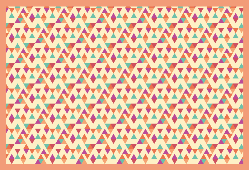 Alfombra vinílica mosaico corredor con diseño de mosaico - TenVinilo