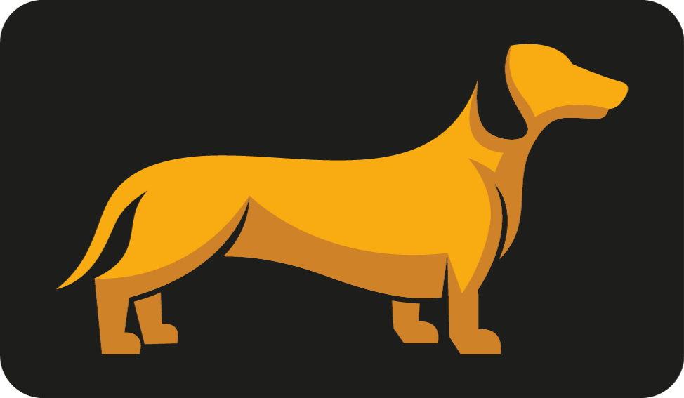 Aflombra vinílica animales silueta canina - TenVinilo