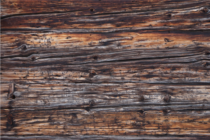 Alfombra vinílica imitación madera detalle de madera rústica - TenVinilo