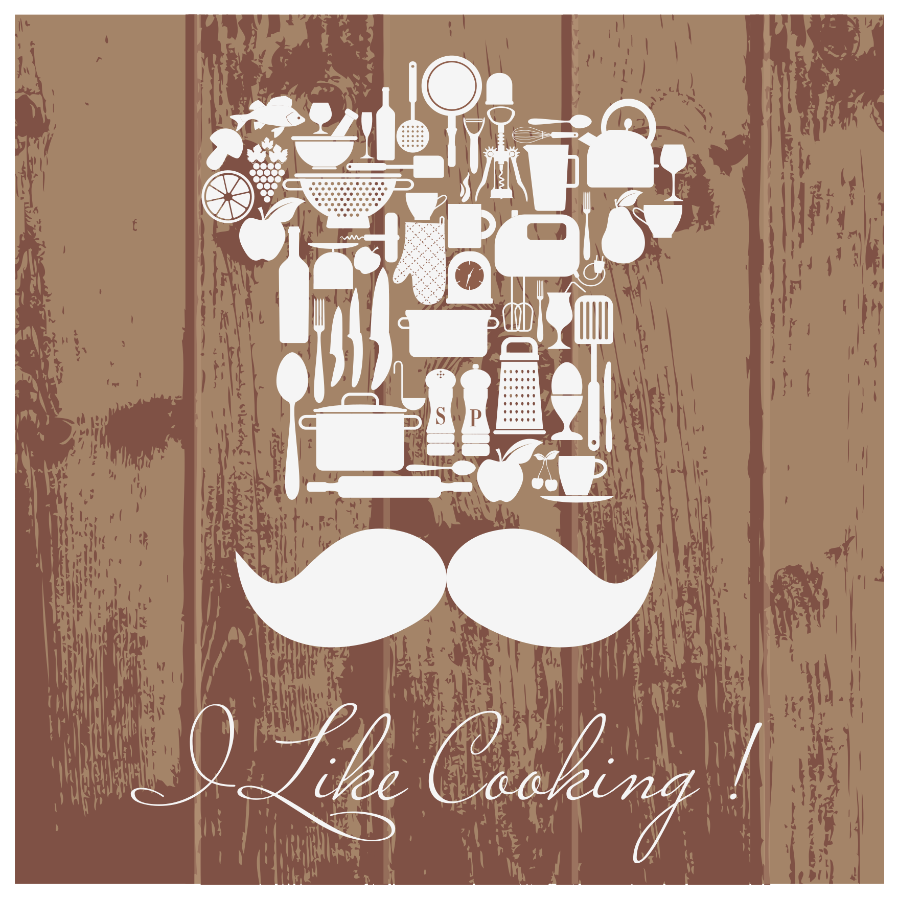 Alfombra vinilo cocina Me gusta cocinar - TenVinilo