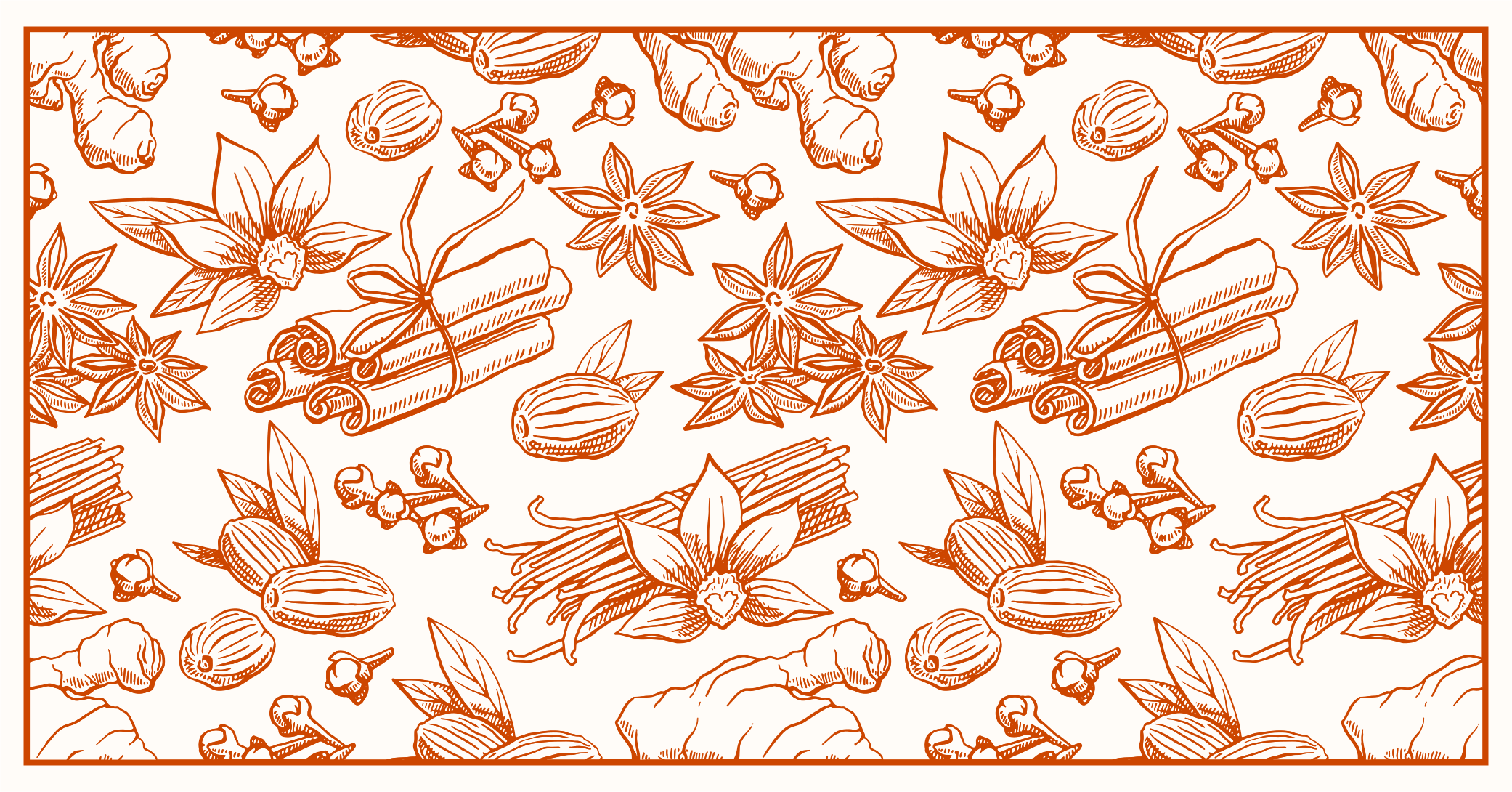 Alfombra vinilo cocina con especias marrones - TenVinilo