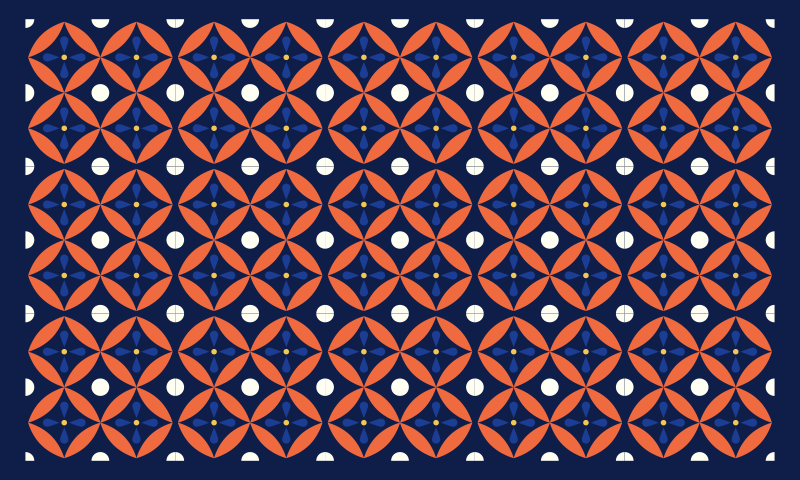 Alfombra vinílica geométrica diseño geométrico - TenVinilo
