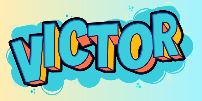 Alfombra vinílica con nombre Nombre personalizable 3d - TenVinilo