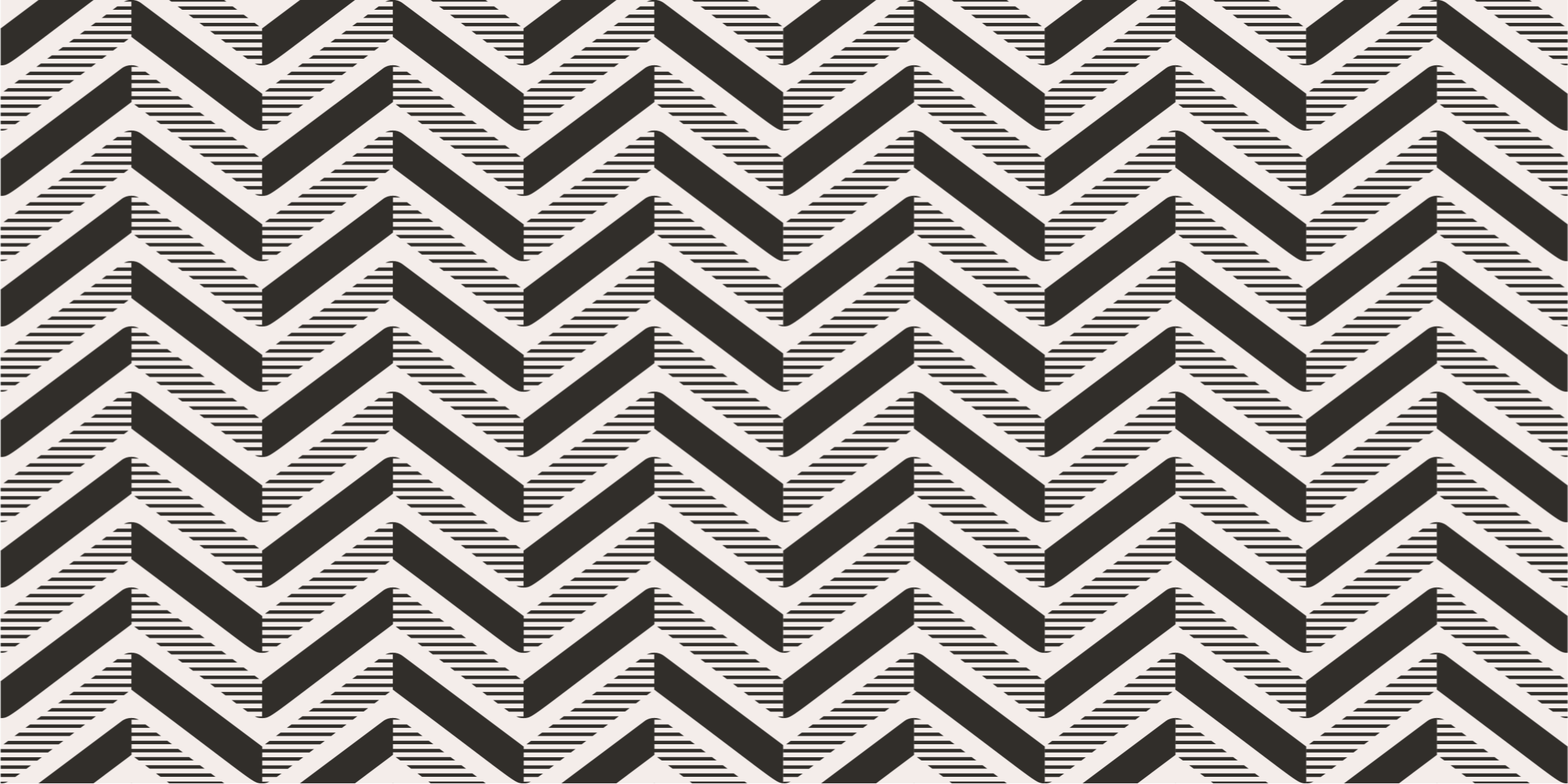 Alfombra vinilo geométrica zig zag bicolor - TenVinilo
