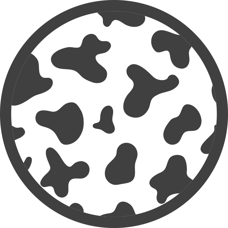 Alfombra vinílica animal print de vaca - TenVinilo