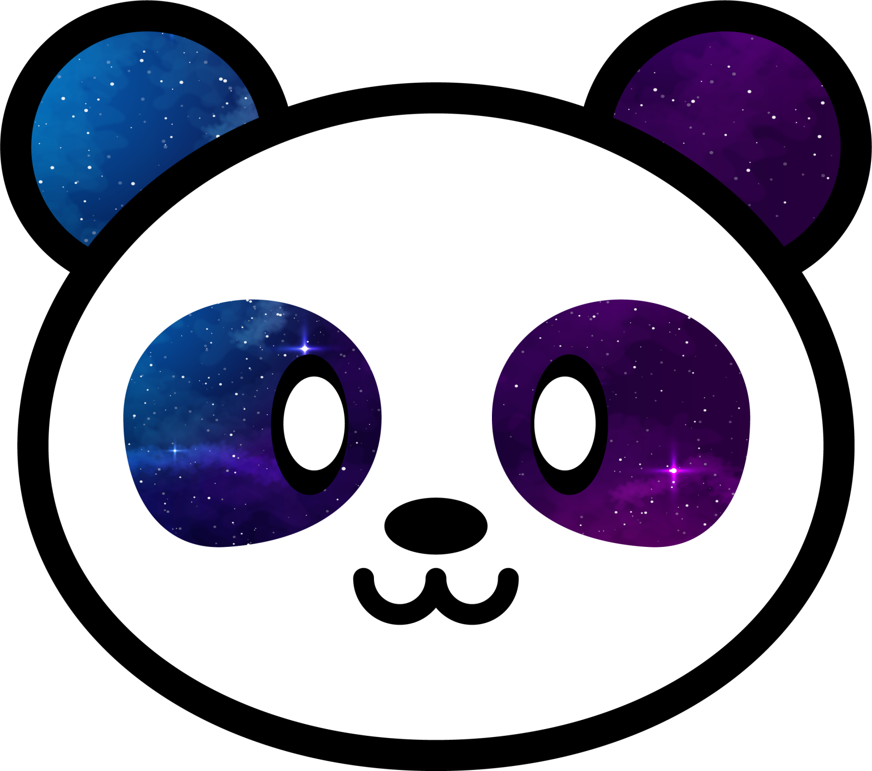 Aflombra vinílica animales Anime galaxy panda - TenVinilo