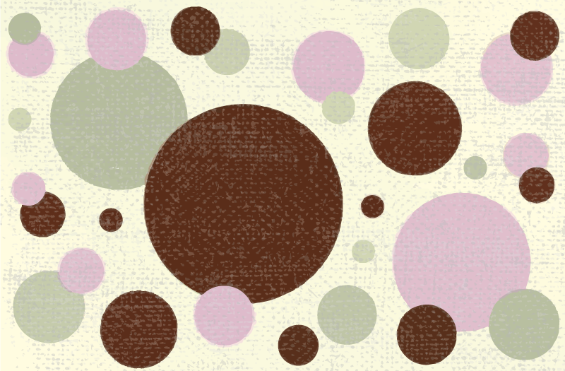 Alfombra vinílica geométrica lunares pastel - TenVinilo