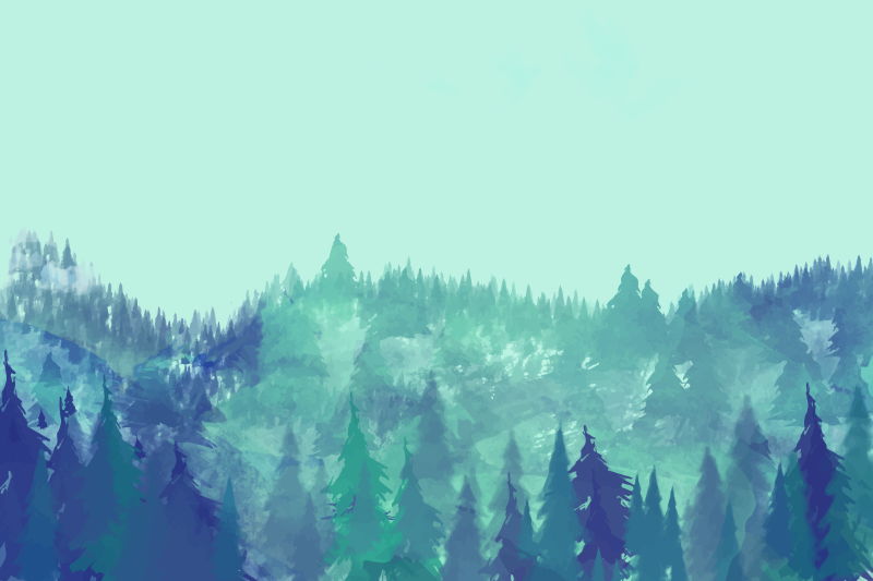 Alfombra vinílica naturaleza exuberante bosque verde - TenVinilo