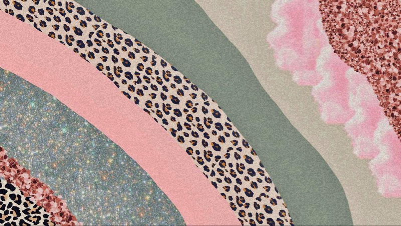 Alfombra vinílica rayas estampado leopardo - TenVinilo