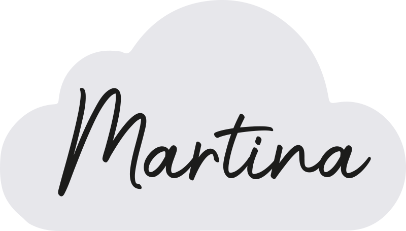 Alfombra vinílica con nombre Nube gris con nombre - TenVinilo