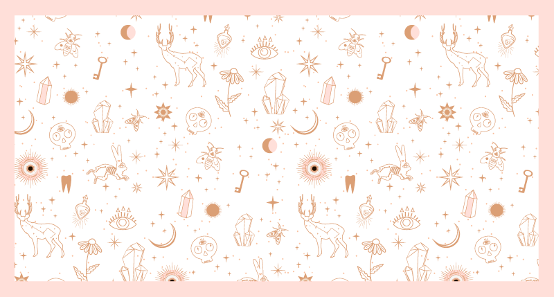 Alfombra vinílica bebé diseño minimalista celestial - TenVinilo