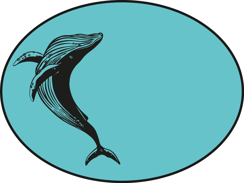 Aflombra vinílica animales majestuoso motivo de ballena - TenVinilo