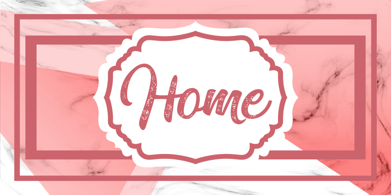 Alfombra vinílica frase declaración de hogar elegante - TenVinilo