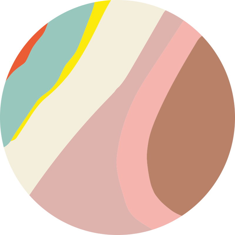 Alfombra vinílica redonda suaves corrientes de tonos - TenVinilo