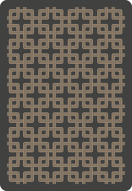 Alfombra vinílica mosaico patrones de líneas elegantes - TenVinilo