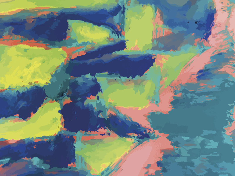 Alfombra vinílica moderna secciones de color abstractas - TenVinilo