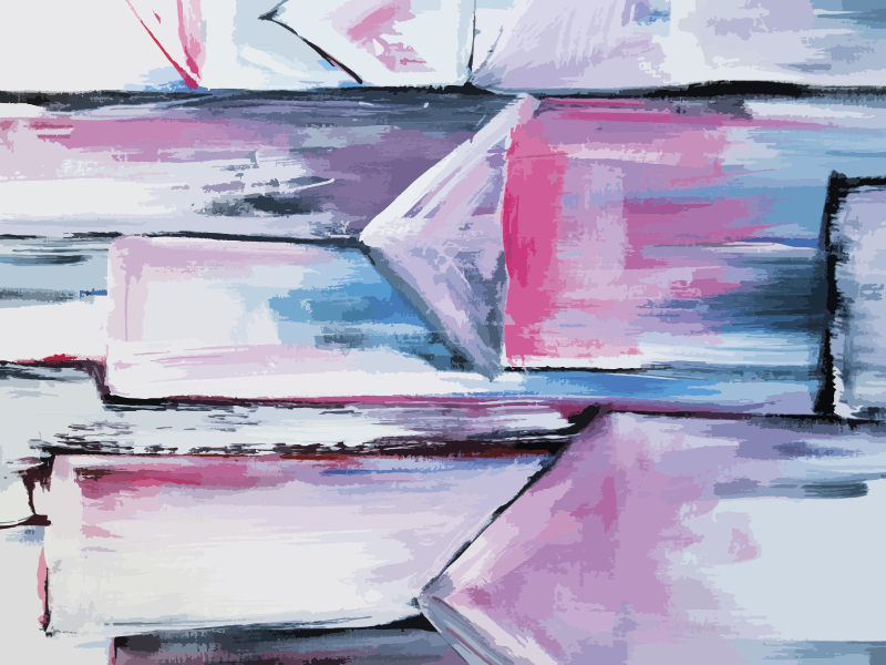 Alfombra vinílica textura capas de color abstractas - TenVinilo