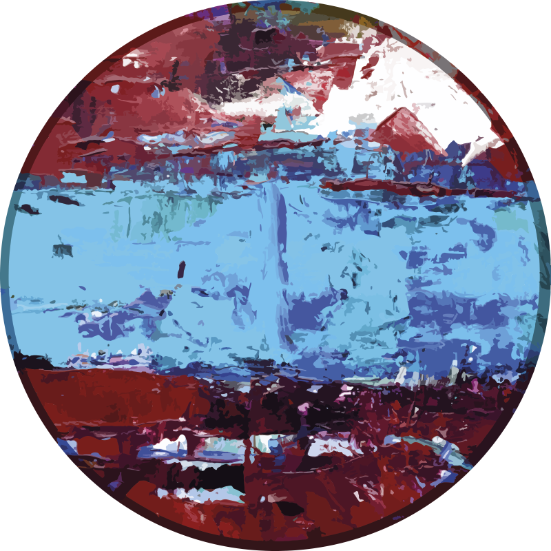 Alfombra vinílica textura formas geométricas vibrantes - TenVinilo