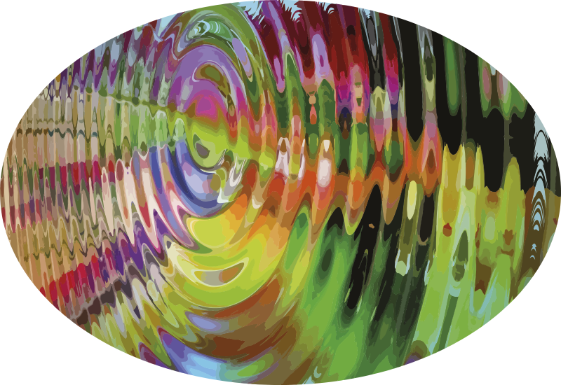 Alfombra vinílica textura patrón de ondas de colores - TenVinilo