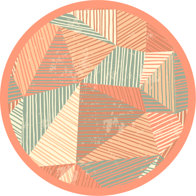 Alfombras vinílicas modernas formas geométricas - TenVinilo