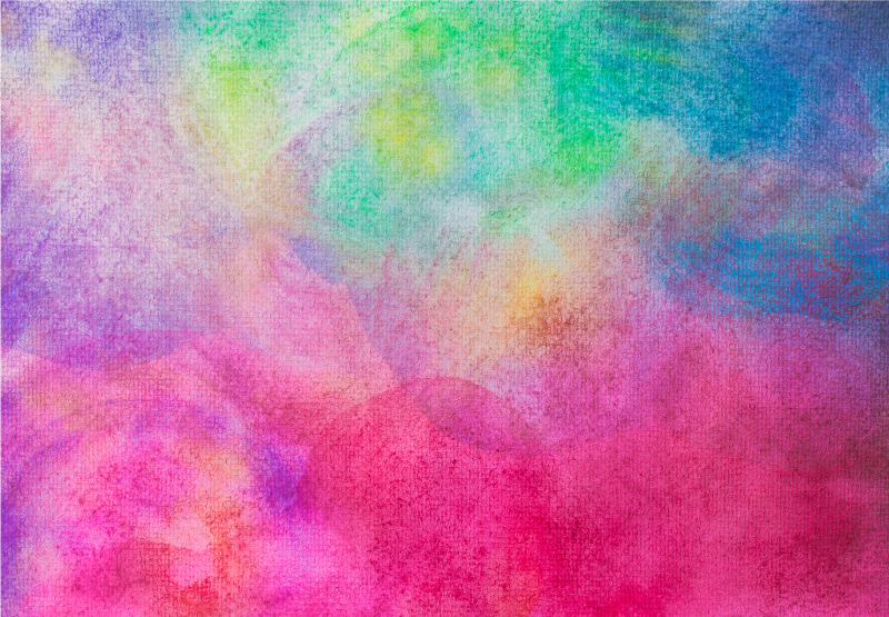 Alfombra vinílica dormitorio efecto acuarela colorido - TenVinilo