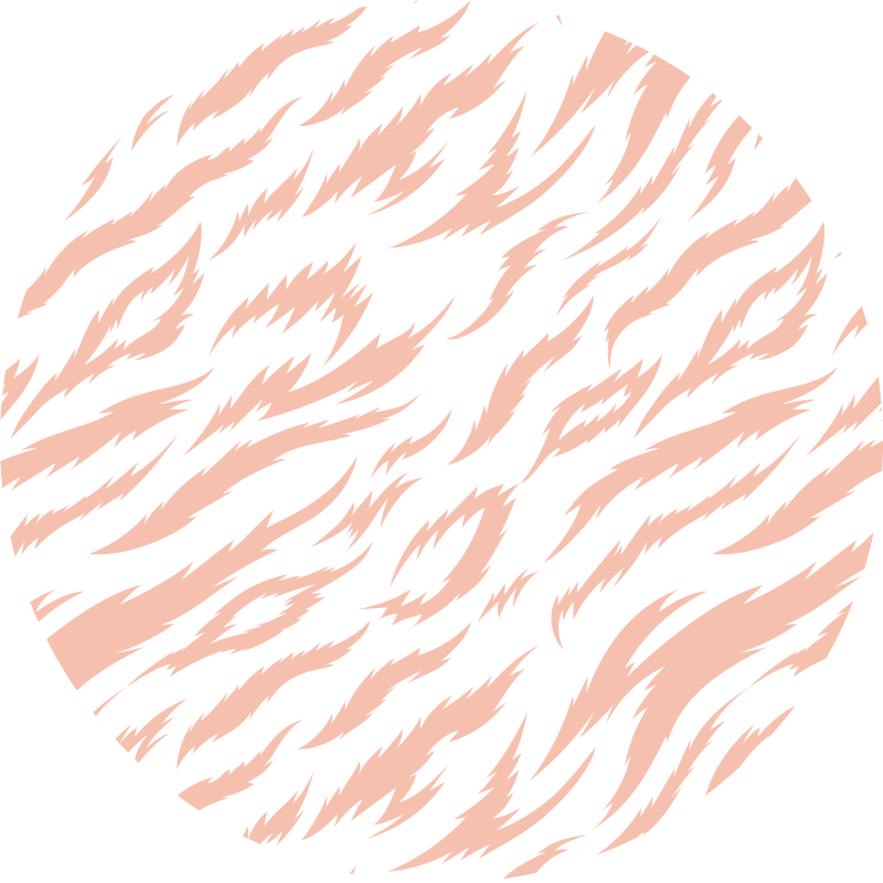 Alfombra vinílica animal print motivo de rayas de tigre - TenVinilo