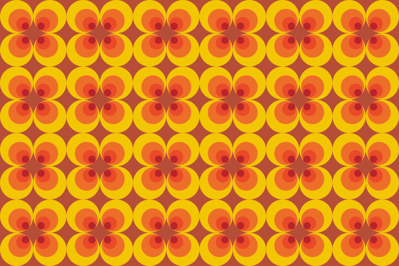 Alfombra vinílica hidráulica formas florales - TenVinilo