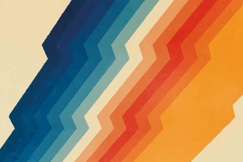 Alfombra vinílica rayas de los 70 - TenVinilo