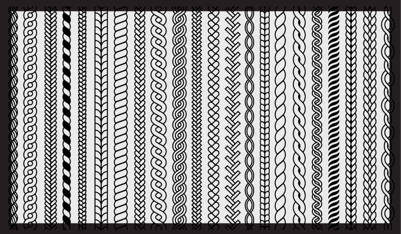 Alfombra de vinilo trenza geométrica - TenVinilo