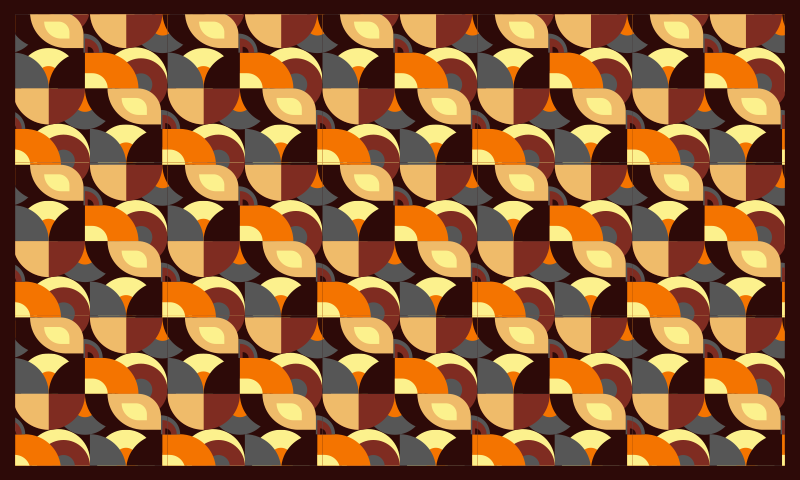 Alfombra vinílica Formas geométricas pop 70 - TenVinilo