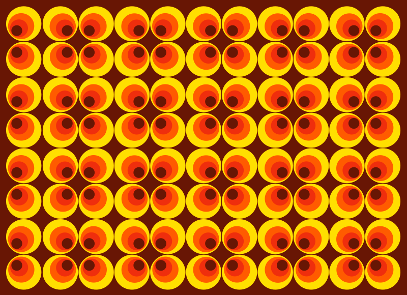 Alfombra vinílica imitación motivos redondos vibrantes - TenVinilo