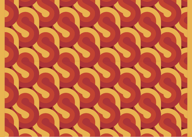 Alfombra vinílica vintage Pinbeam pop de los 70 - TenVinilo