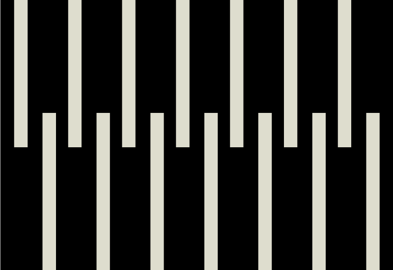 Alfombra vinílica Líneas negras estilo nórdico - TenVinilo