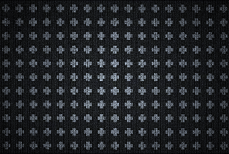 Alfombra vinílica minimalista diseño de cruces intersectados - TenVinilo