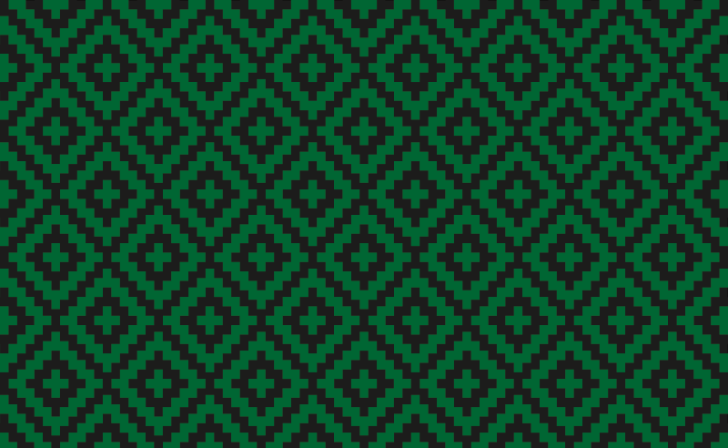 Alfombra vinilo de mosaico de cuadrado verde - TenVinilo