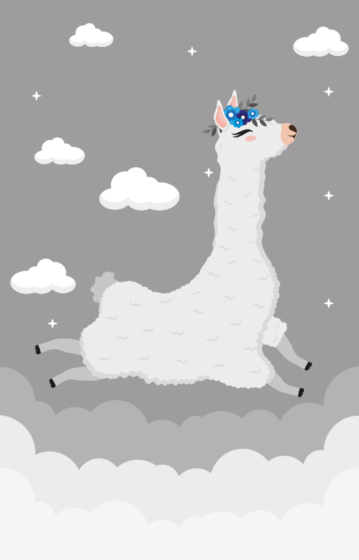 Alfombra vinílica bebé Paisaje nórdico peruano - TenVinilo