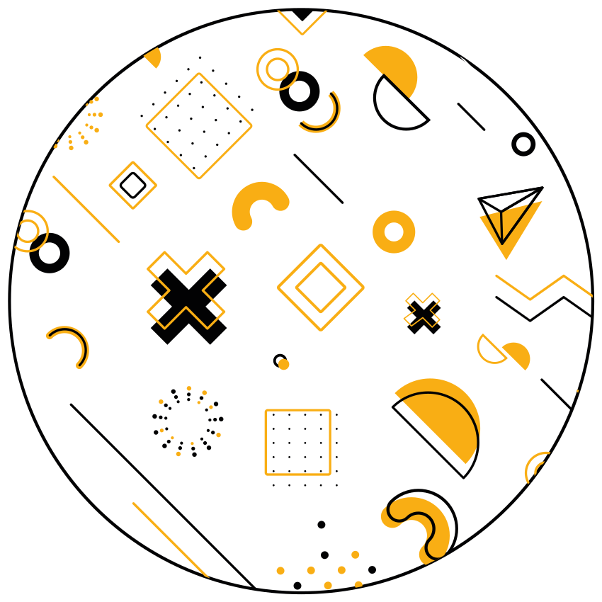 Alfombra vinílica geométrica formas matemáticas modernas - TenVinilo