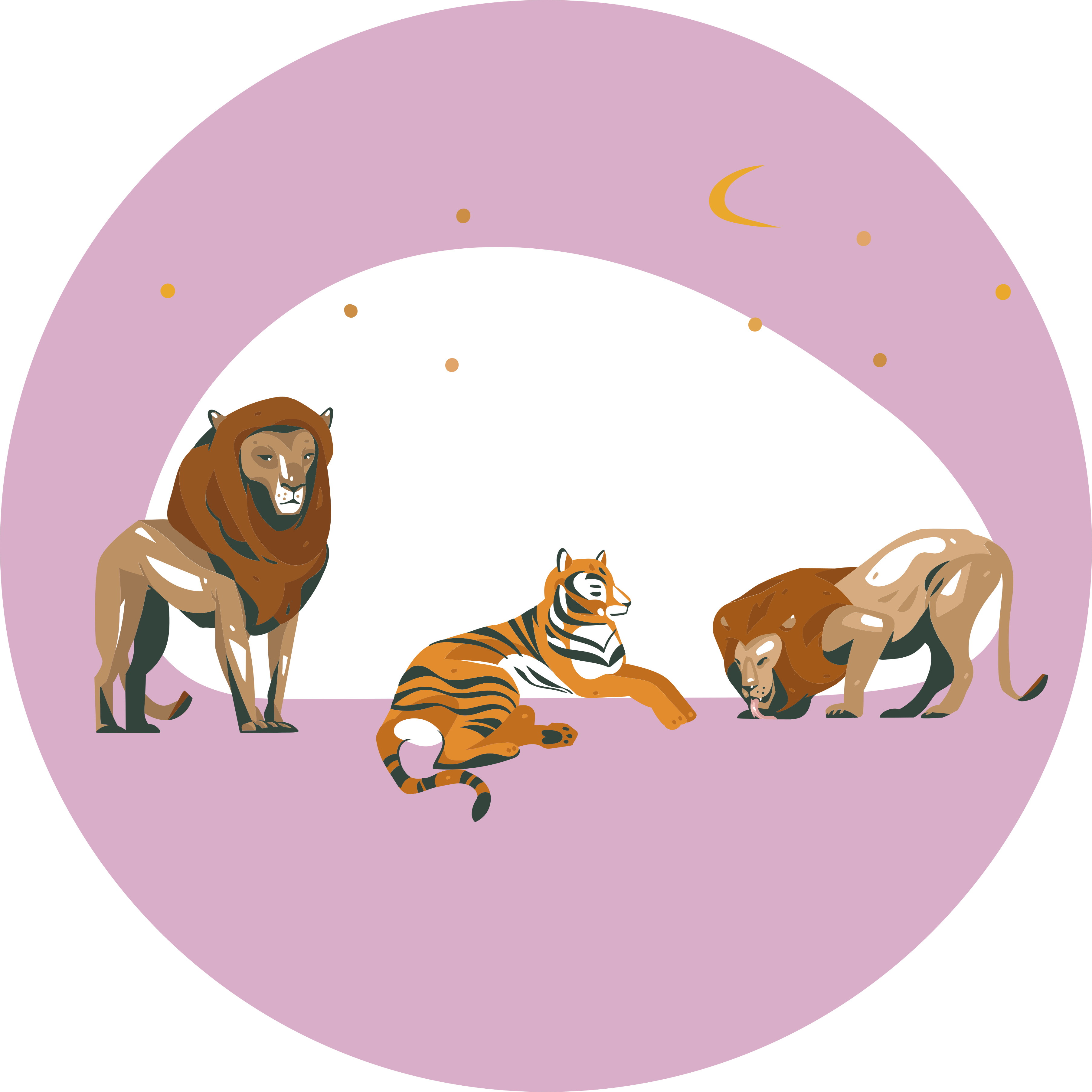 Aflombra vinílica animales fauna salvaje de safari - TenVinilo