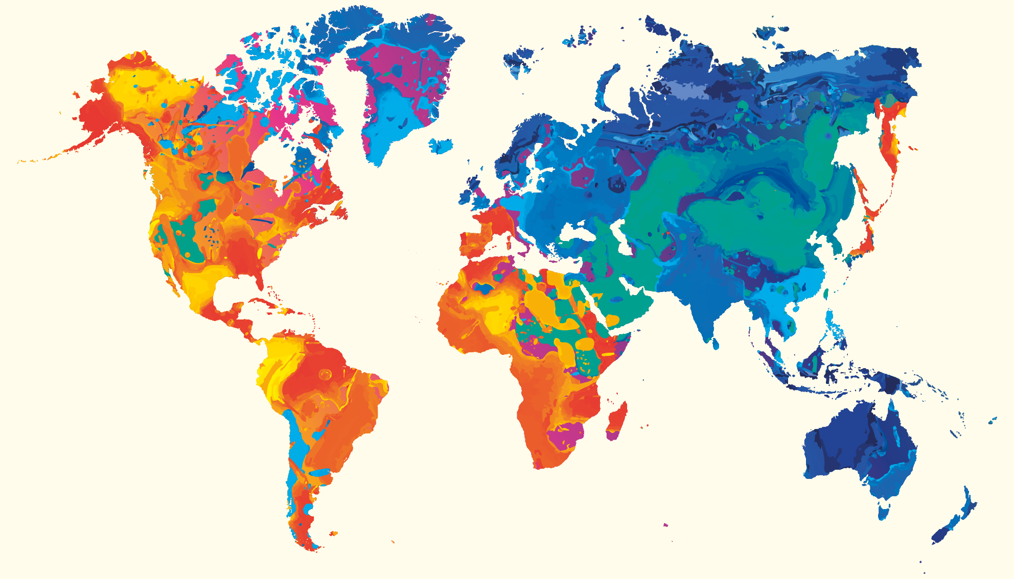 Alfombra vinílica mapamundi atlas global vivo - TenVinilo