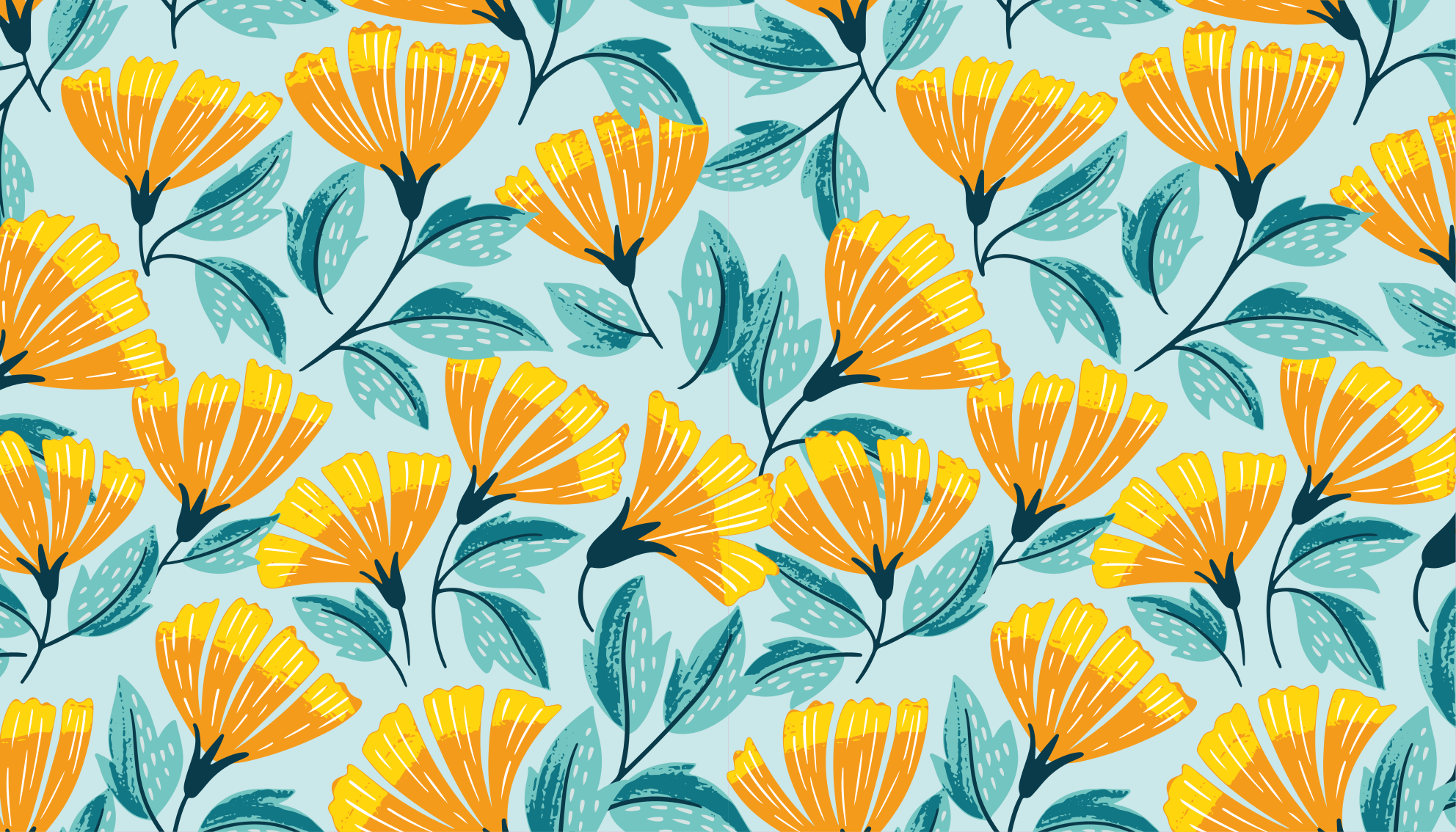 Alfombra vinílica flores vivo motivo botánico - TenVinilo